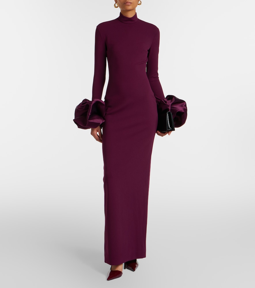 Solace London Viviana ruffled gown
