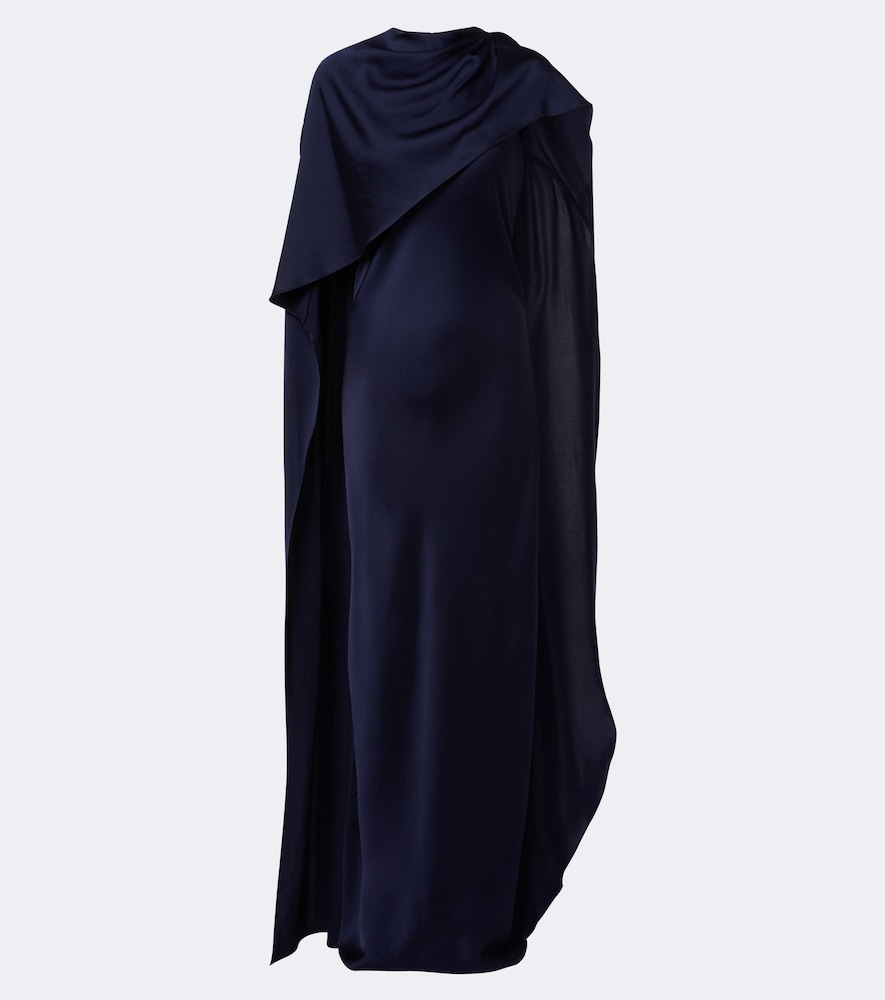 Abito lungo Izel in satin asimmetrico