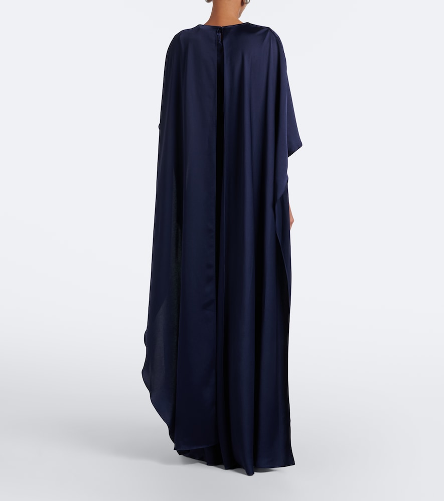 Simkhai Izel asymmetric caped satin gown | Thumbnail 3