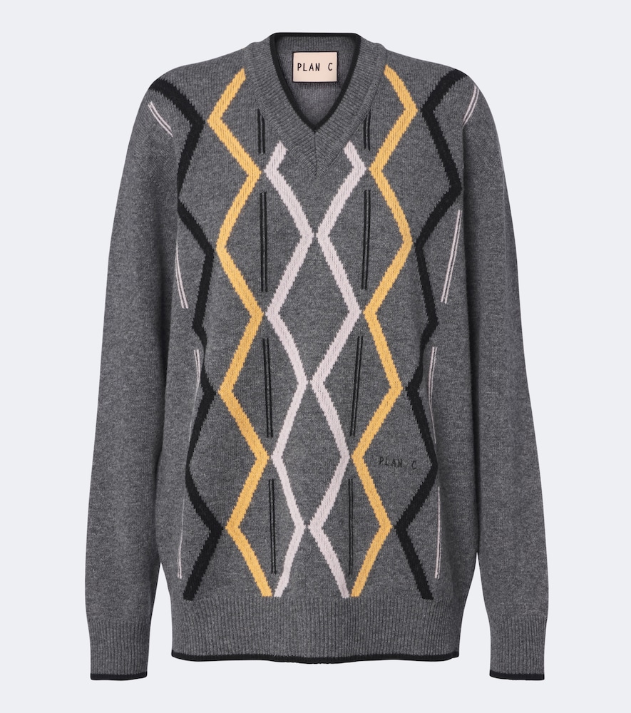 Argyle Wool And Cashmere Sweater