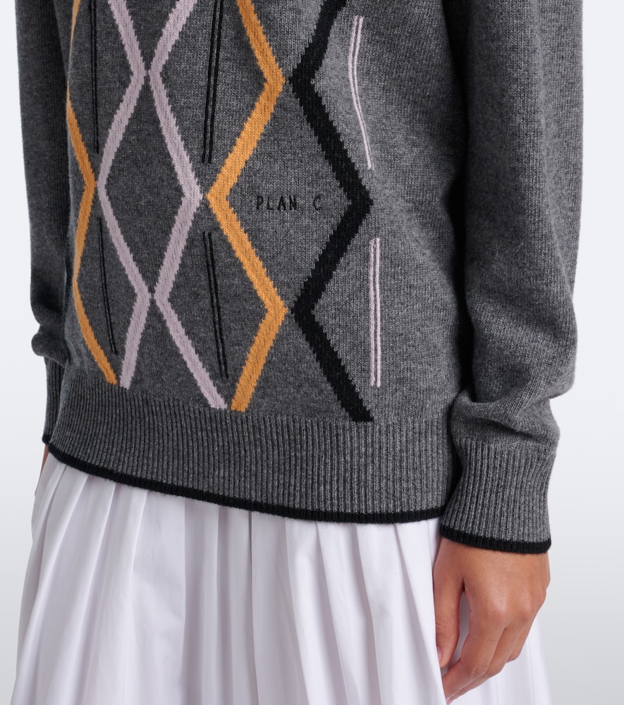 Argyle Wool And Cashmere Sweater