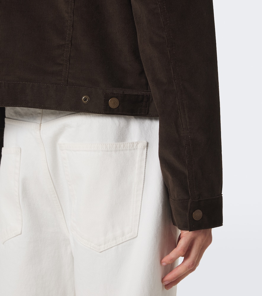 Patch-Appliqué Cotton Corduroy Jacket