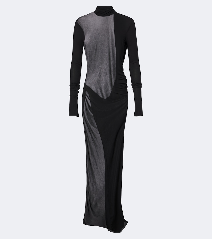 Maxikleid aus Crêpe-Jersey
