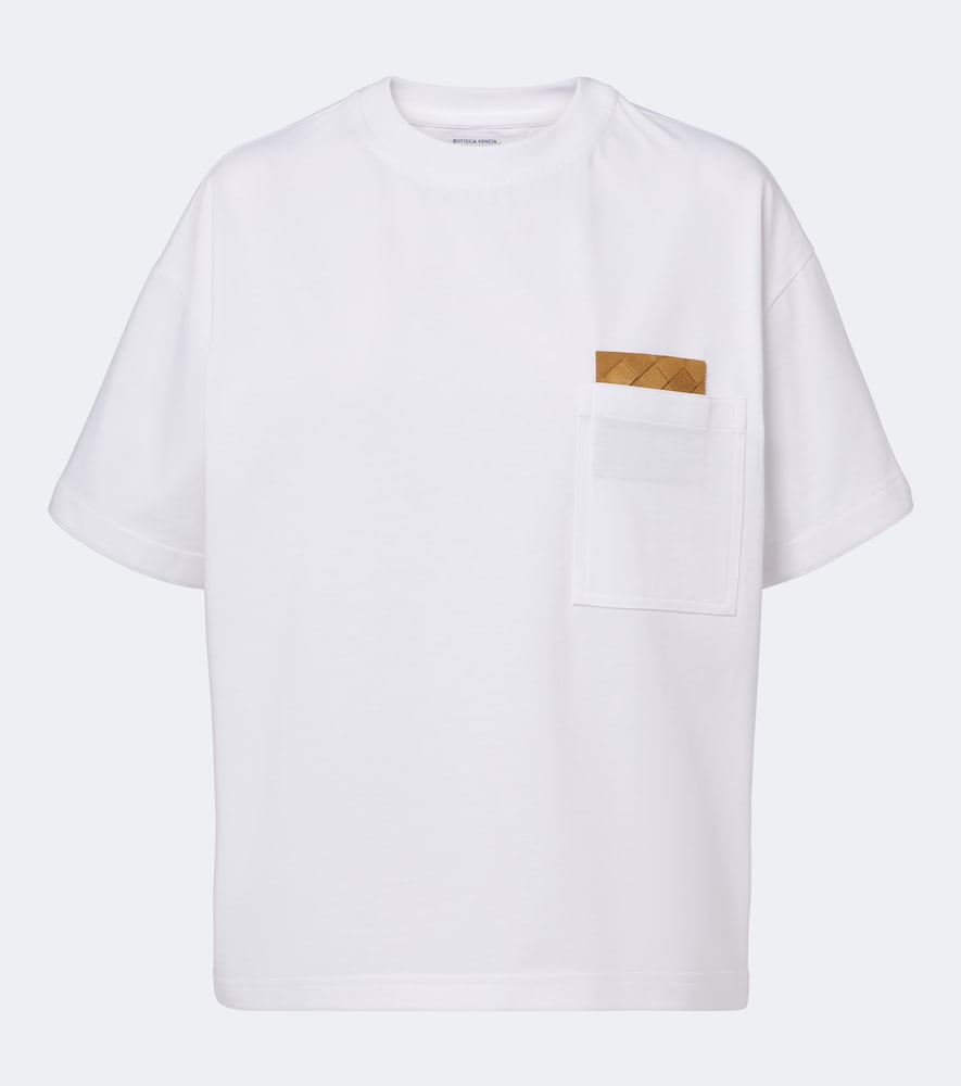 Bottega Veneta Intrecciato Cotton Jersey T-shirt In White