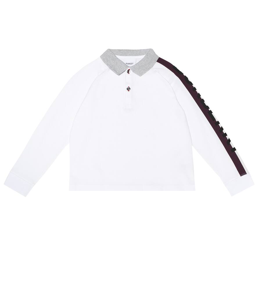 Click to view more detailed imagery on our partner's website Burberry Boys' Duncan Long-sleeve Polo Shirt - Little Kid, Big Kid In White