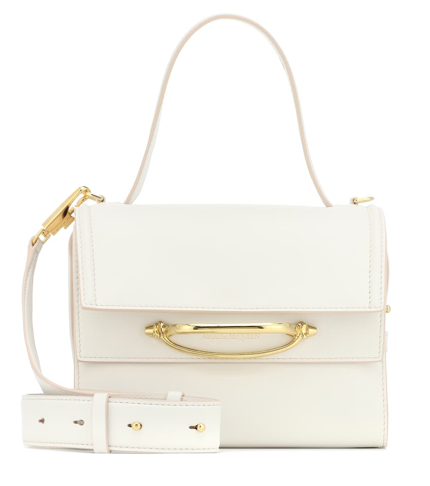 Click to view more detailed imagery on our partner's website Alexander Mcqueen The Story Leather Shoulder Bag In Ivory