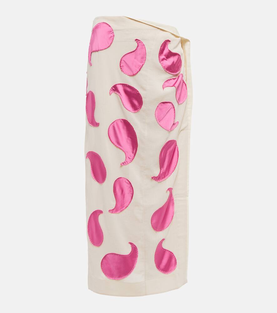 Jacquemus La Jupe Draggiu appliquéd midi skirt