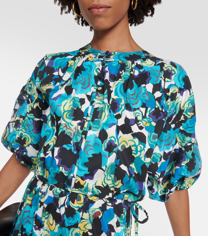 Dario Floral Cotton-Blend Top