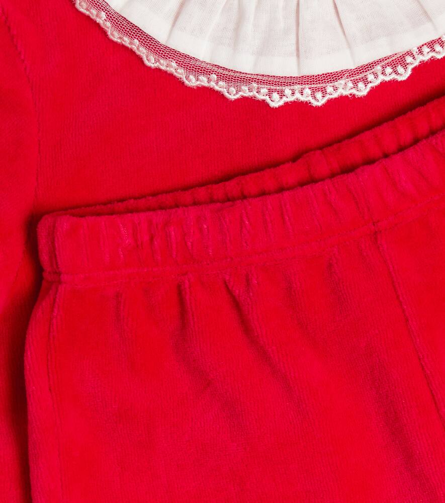 Il Gufo Baby Set Aus Pullover Und Hose In Red