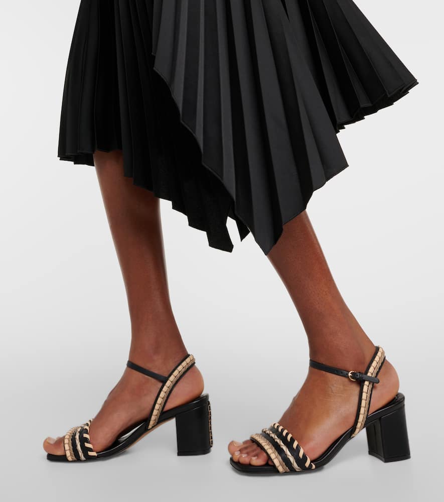 Shop Ulla Johnson Sofia Leather Sandals In Black