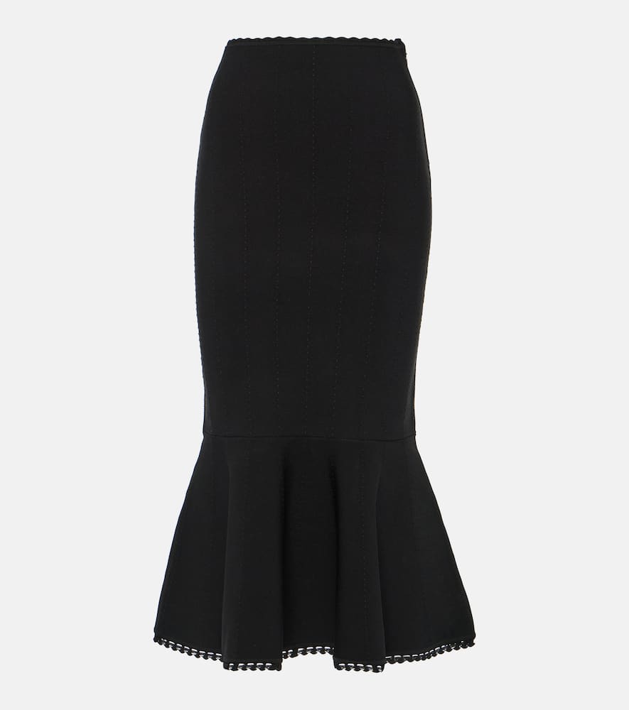 Victoria Beckham VB Body scalloped midi skirt