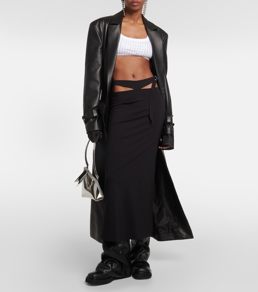 The Attico Cutout midi skirt