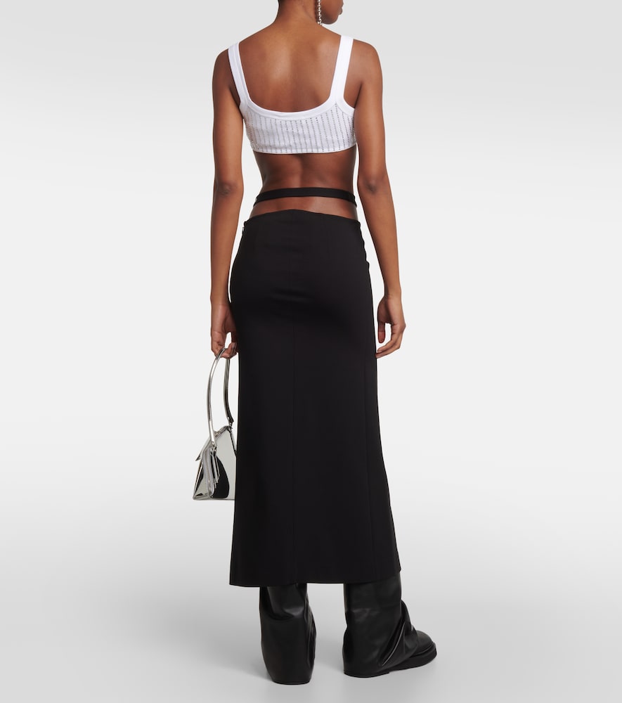  The Attico The Attico Cutout Midi Skirt 