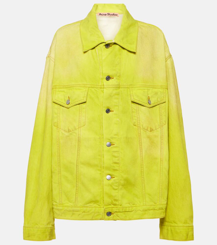 Acne Studios Yellow Oversized Denim Jacket In Yellow