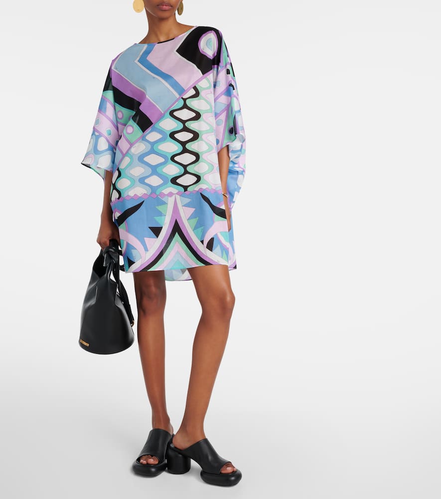Pucci Vivara Cotton Kaftan In Multicoloured