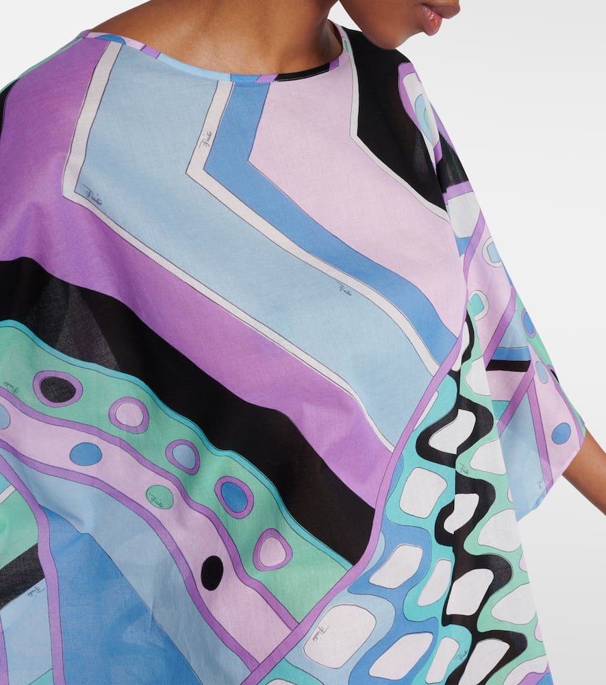 Pucci Vivara Cotton Kaftan In Multicoloured