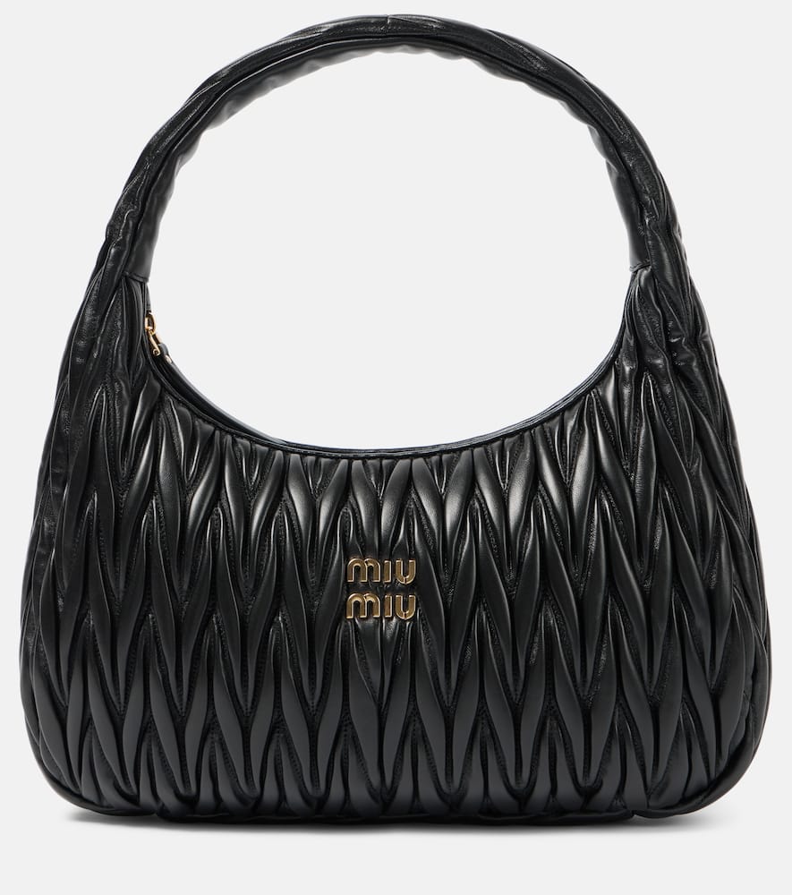 Wander Medium matelassé leather shoulder bag