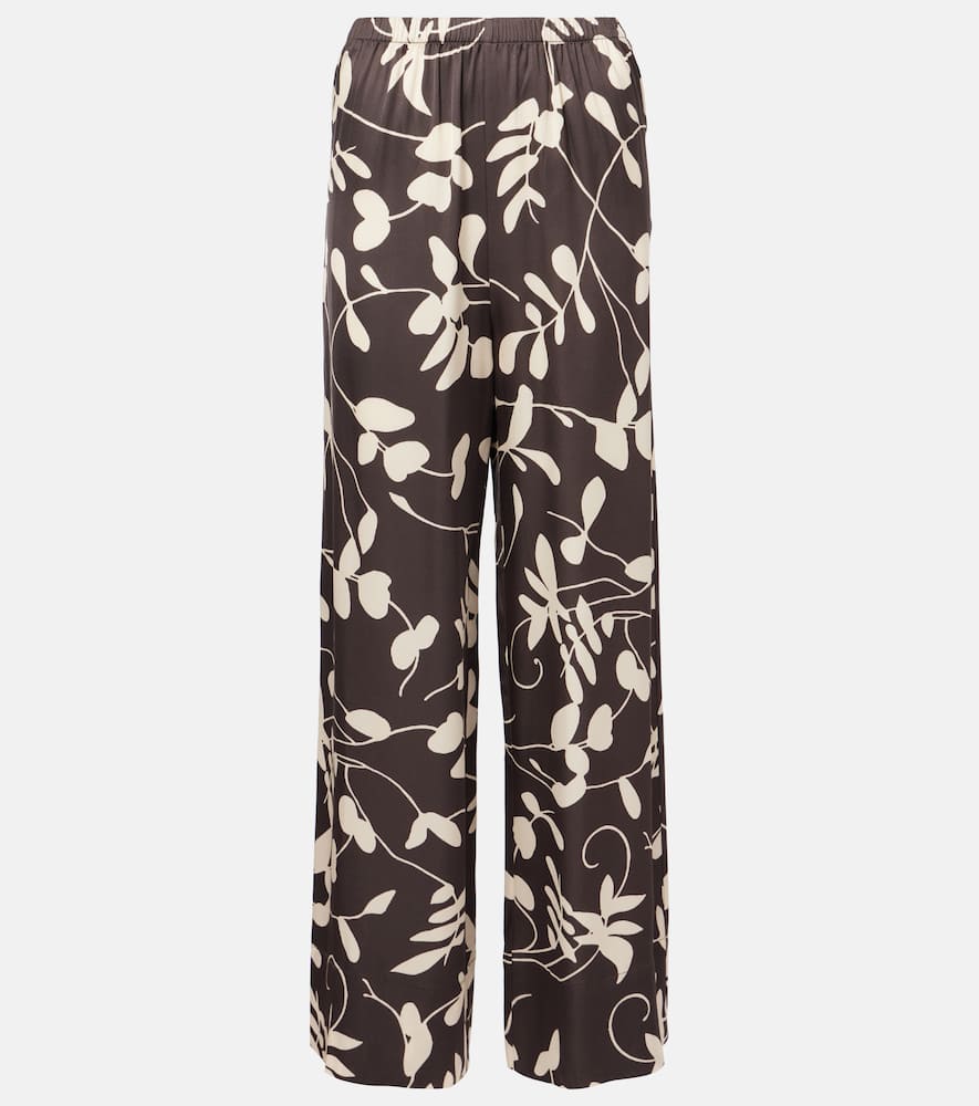 Chambien printed wide-leg pants