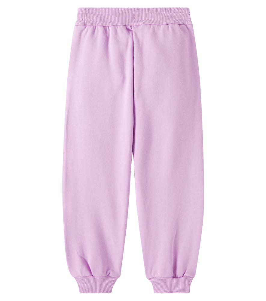 Dolce & Gabbana Boy's Joggers W/ Rubber Logo Patch In Pink