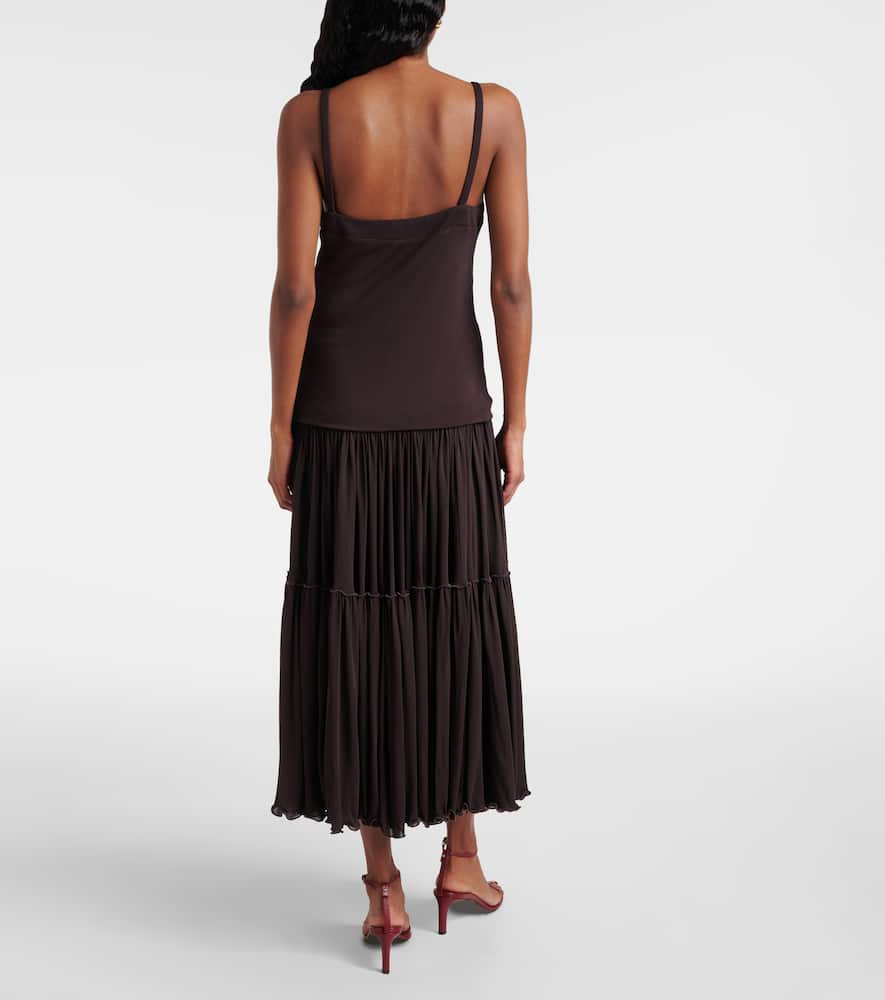 Jil Sander V-neck Blouse In Brown