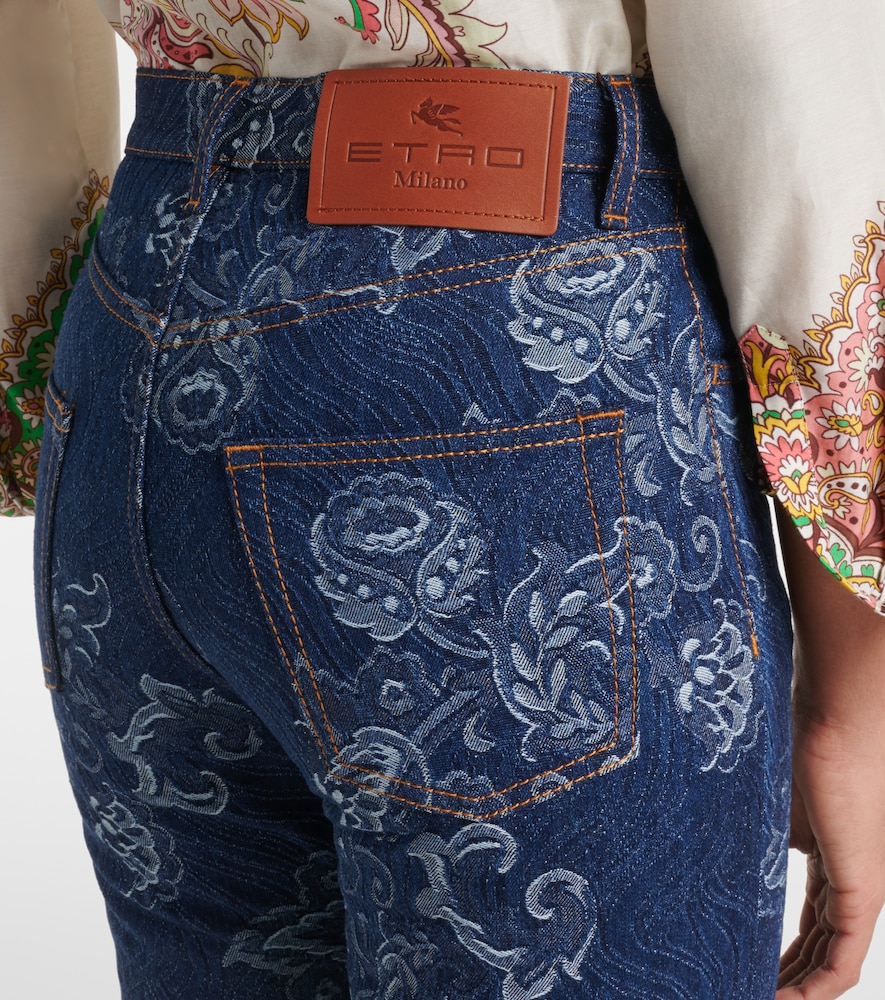  Etro Etro Floral Jacquard Slim Jeans 