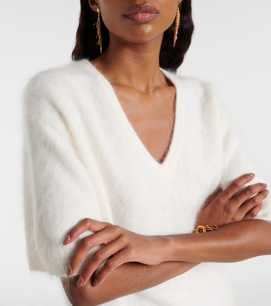 Lisa Yang Lovisa Cashmere Sweater In White