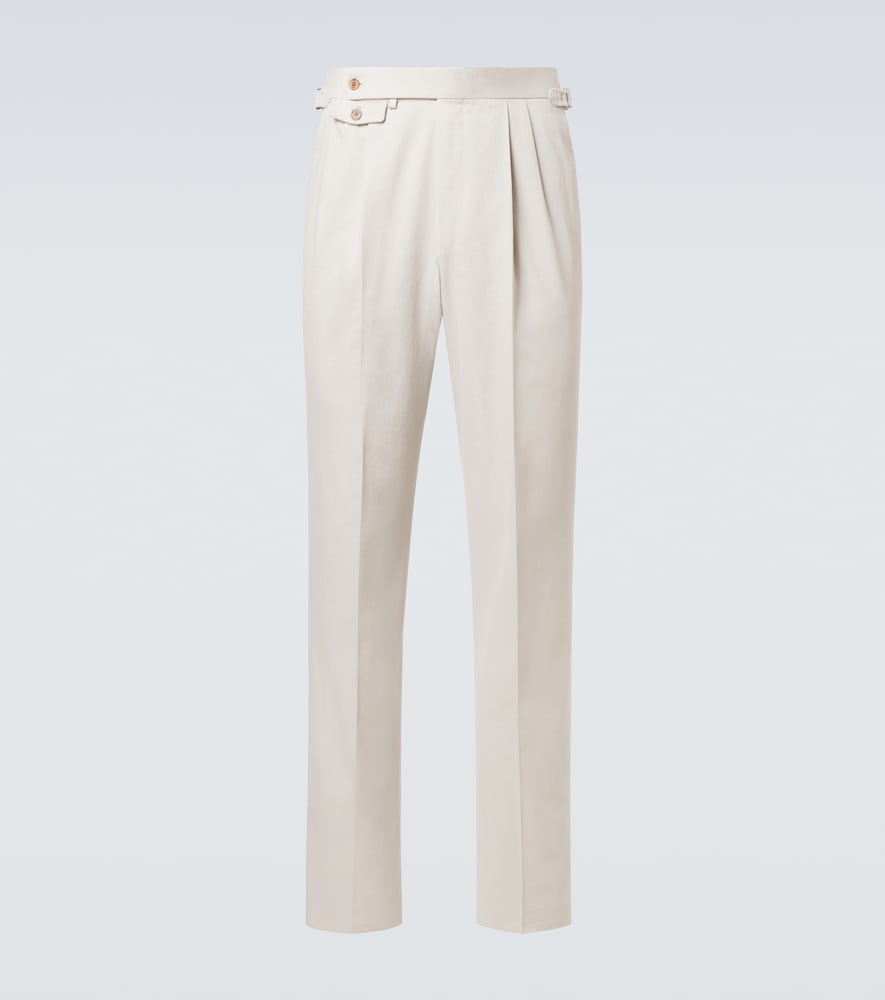 Dunhill Cotton and Cashmere Straight Pants