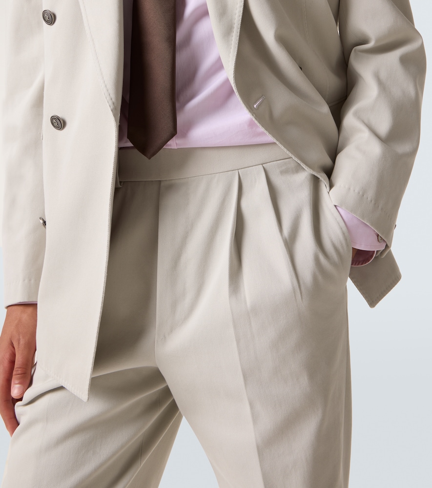  Dunhill Dunhill Cotton And Cashmere Straight Pants 