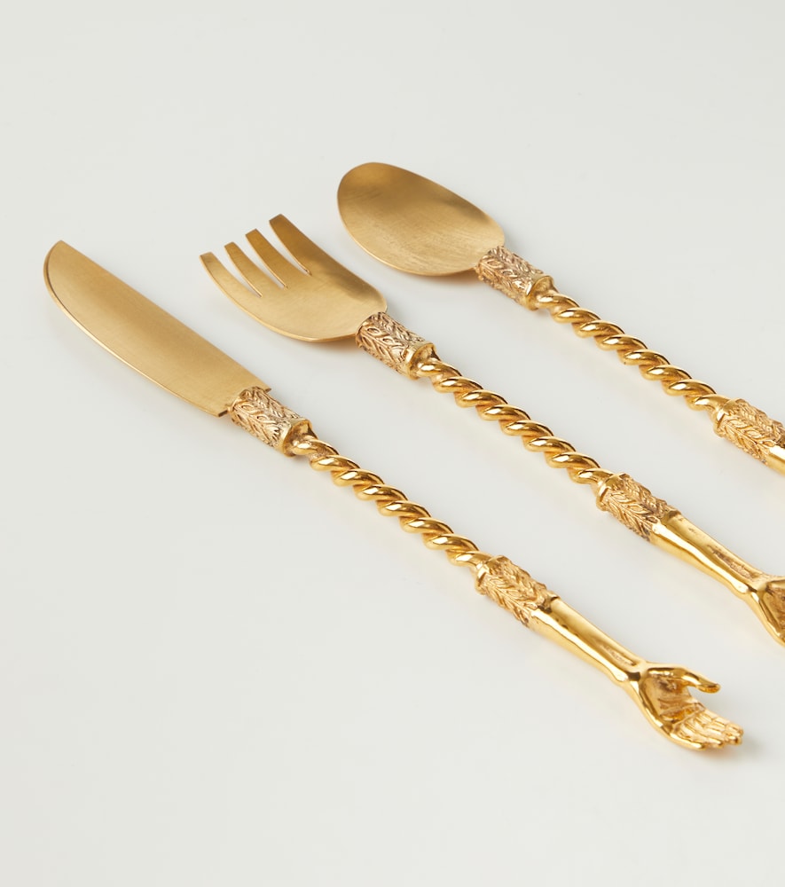  Natalia Criado Natalia Criado Gold-plated Cutlery Set 