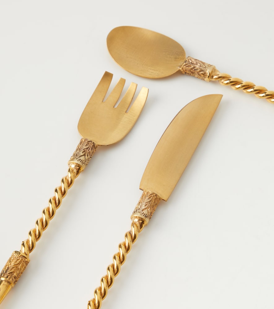  Natalia Criado Natalia Criado Gold-plated Cutlery Set 