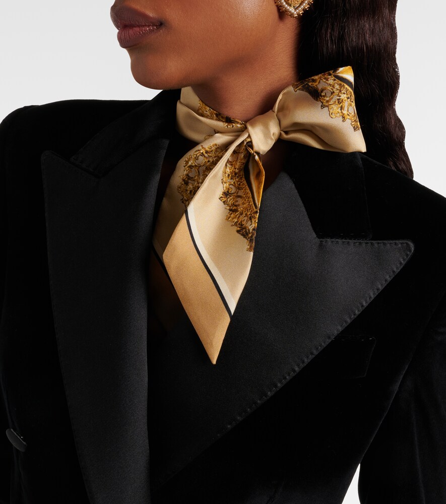 Dolce & Gabbana Printed silk twill scarf