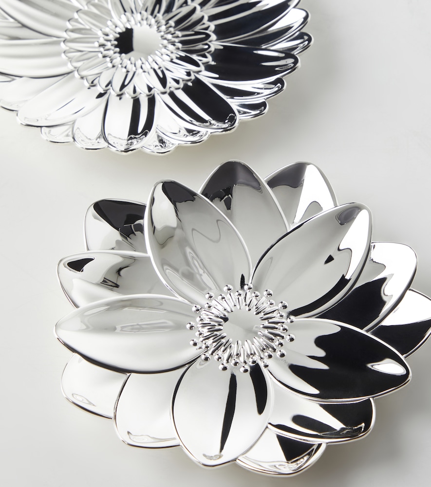  Christofle Christofle L'herbier Lotus Silver-plated Bowl 