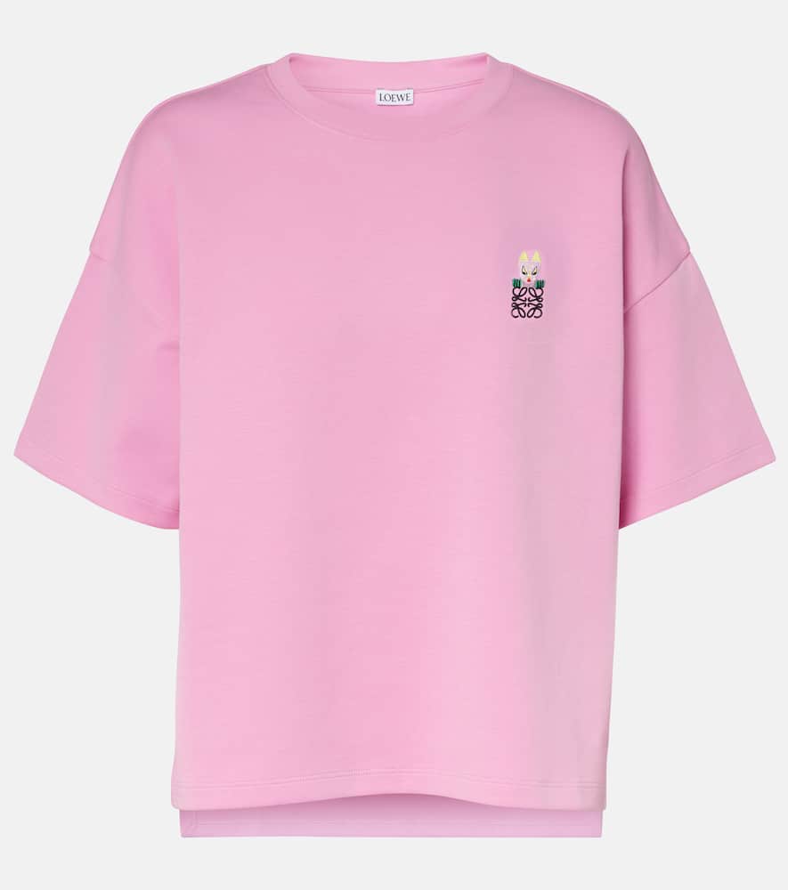 Loewe X Louis Wain Futurist Cats Cotton-blend T-shirt In Pink