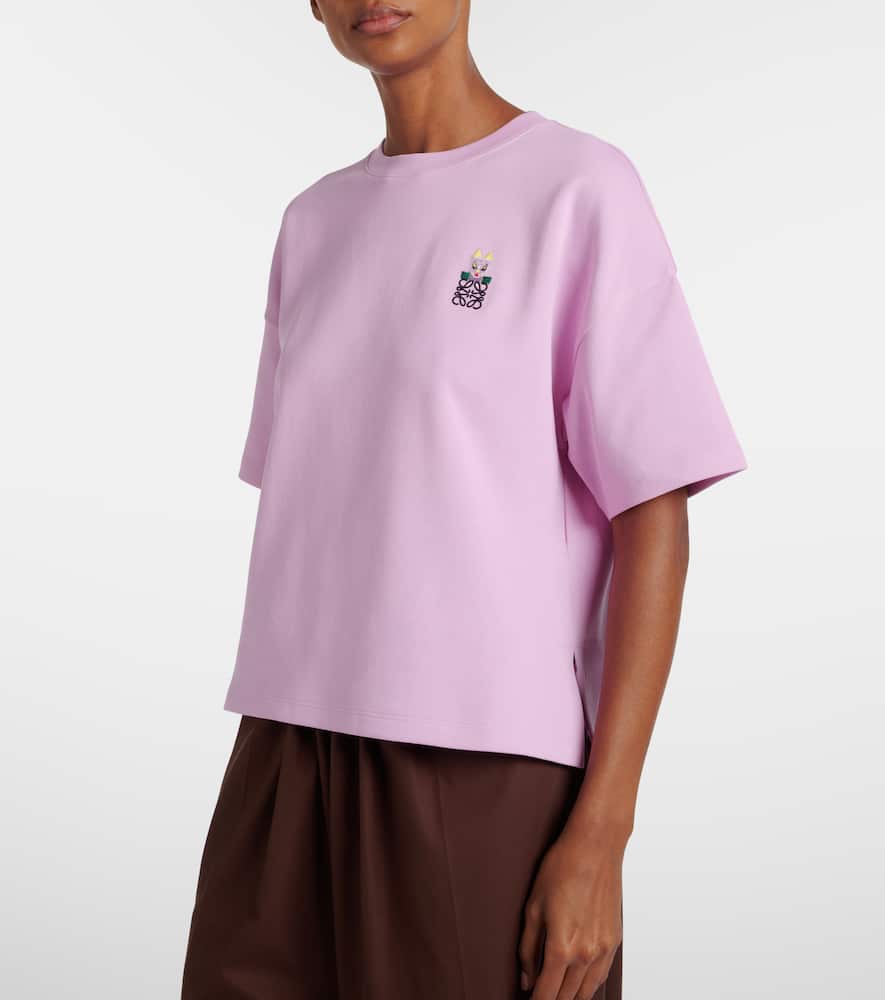 Loewe X Louis Wain Futurist Cats Cotton-blend T-shirt In Pink