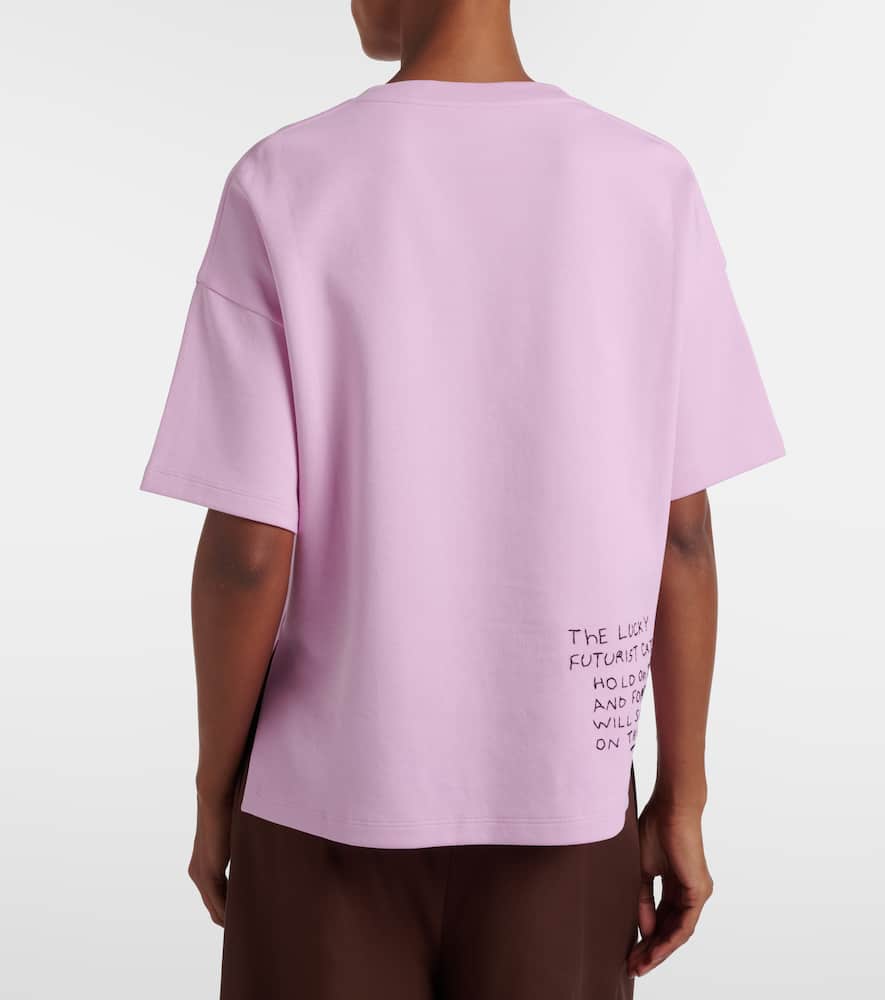 Loewe X Louis Wain Futurist Cats Cotton-blend T-shirt In Pink