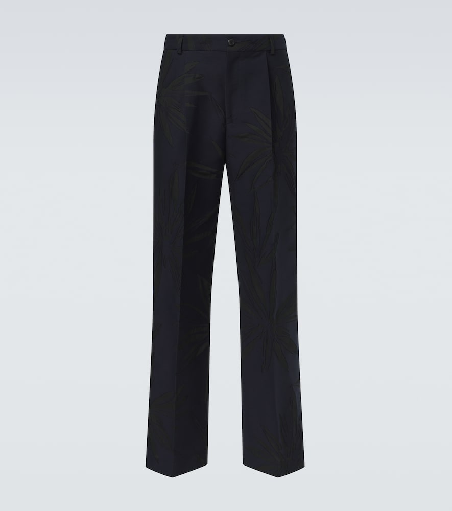 Dries Van Noten Pantalon droit en coton mlang fleurs 458 €