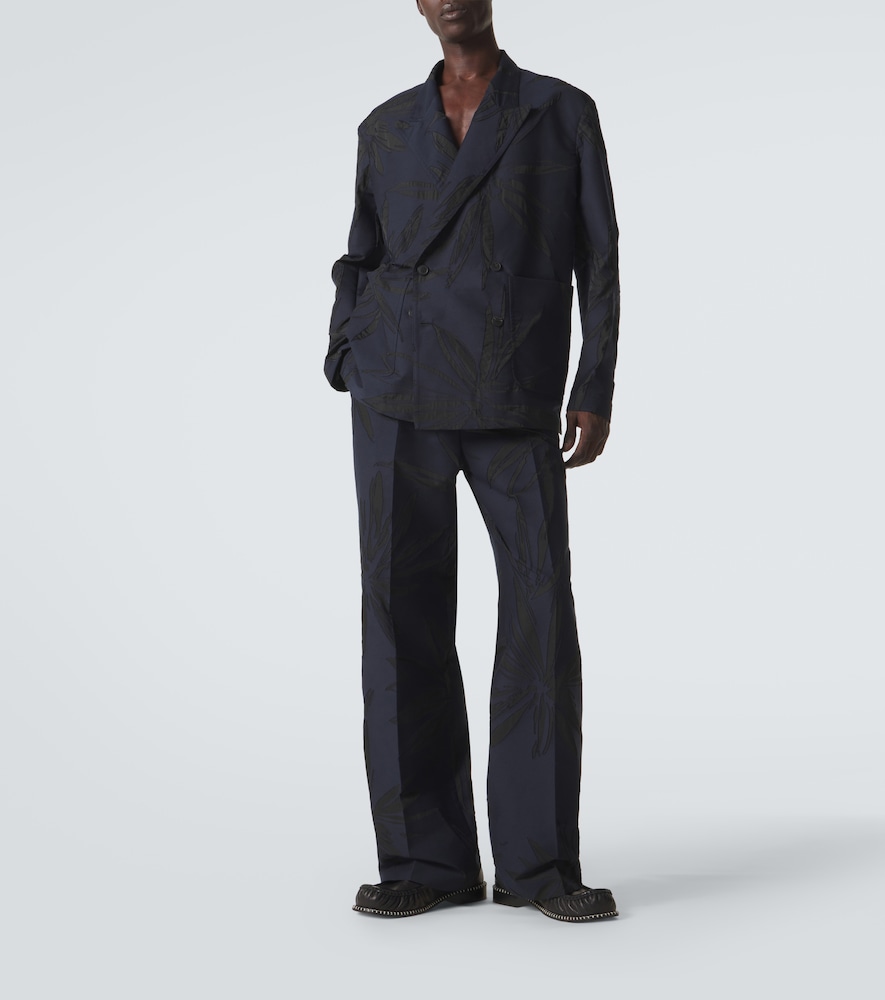  Dries Van Noten Dries Van Noten Gerade Hose Aus Einem Baumwollgemisch 