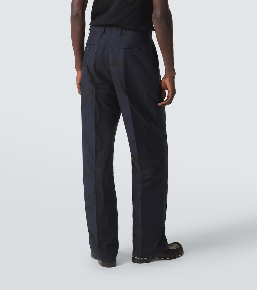  Dries Van Noten Dries Van Noten Gerade Hose Aus Einem Baumwollgemisch 