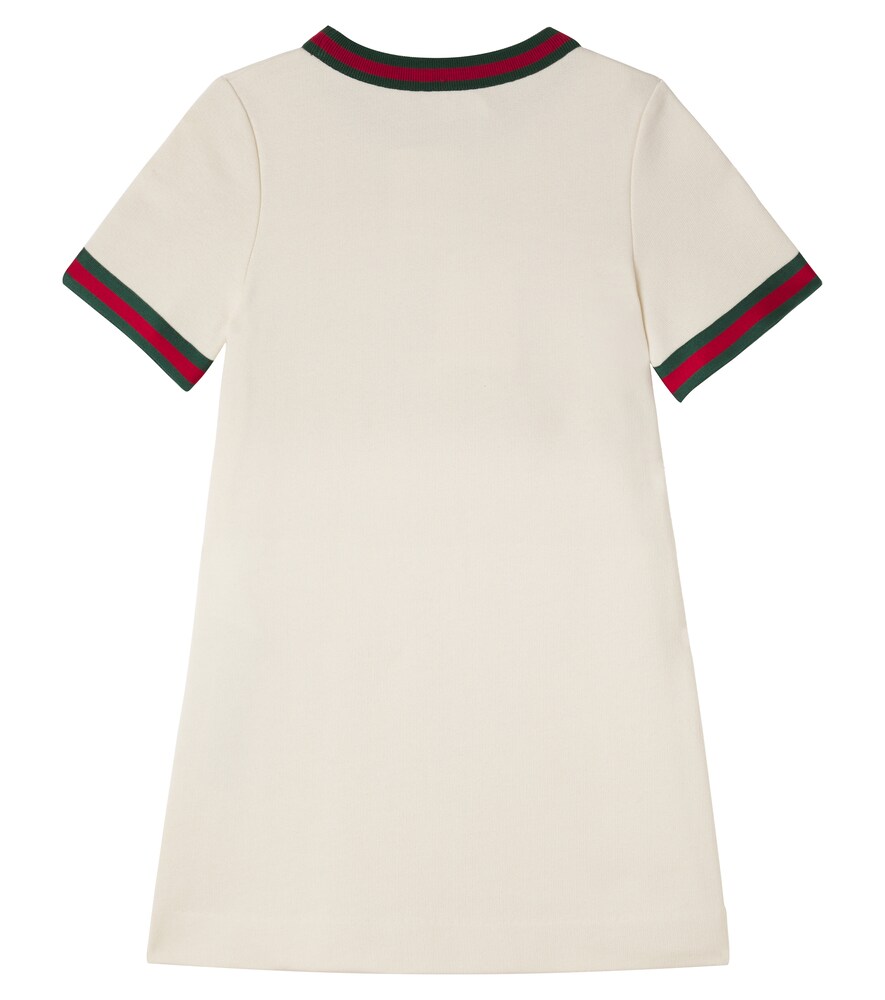  Gucci Kids Gucci Kids Kleid Horsebit Web Stripe Aus Baumwolle 