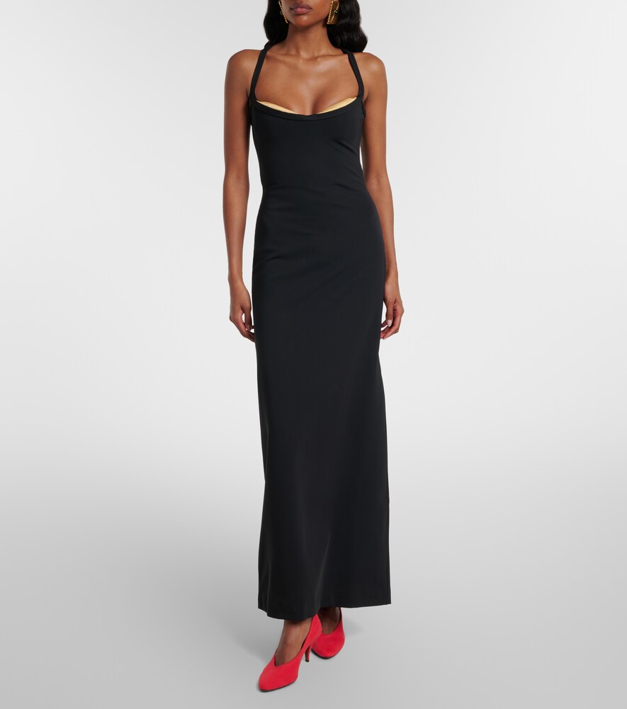  Versace Versace Jersey Bustier Gown 