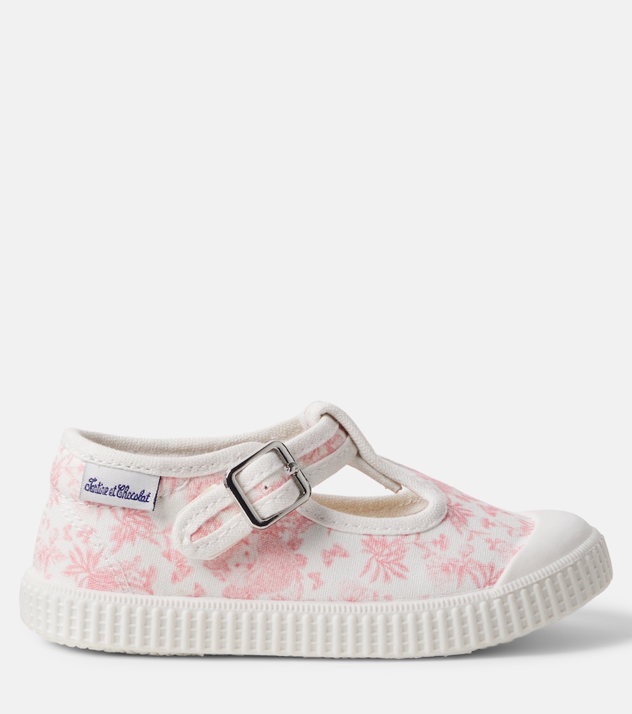  Tartine Et Chocolat Tartine Et Chocolat Floral Canvas Sneakers 