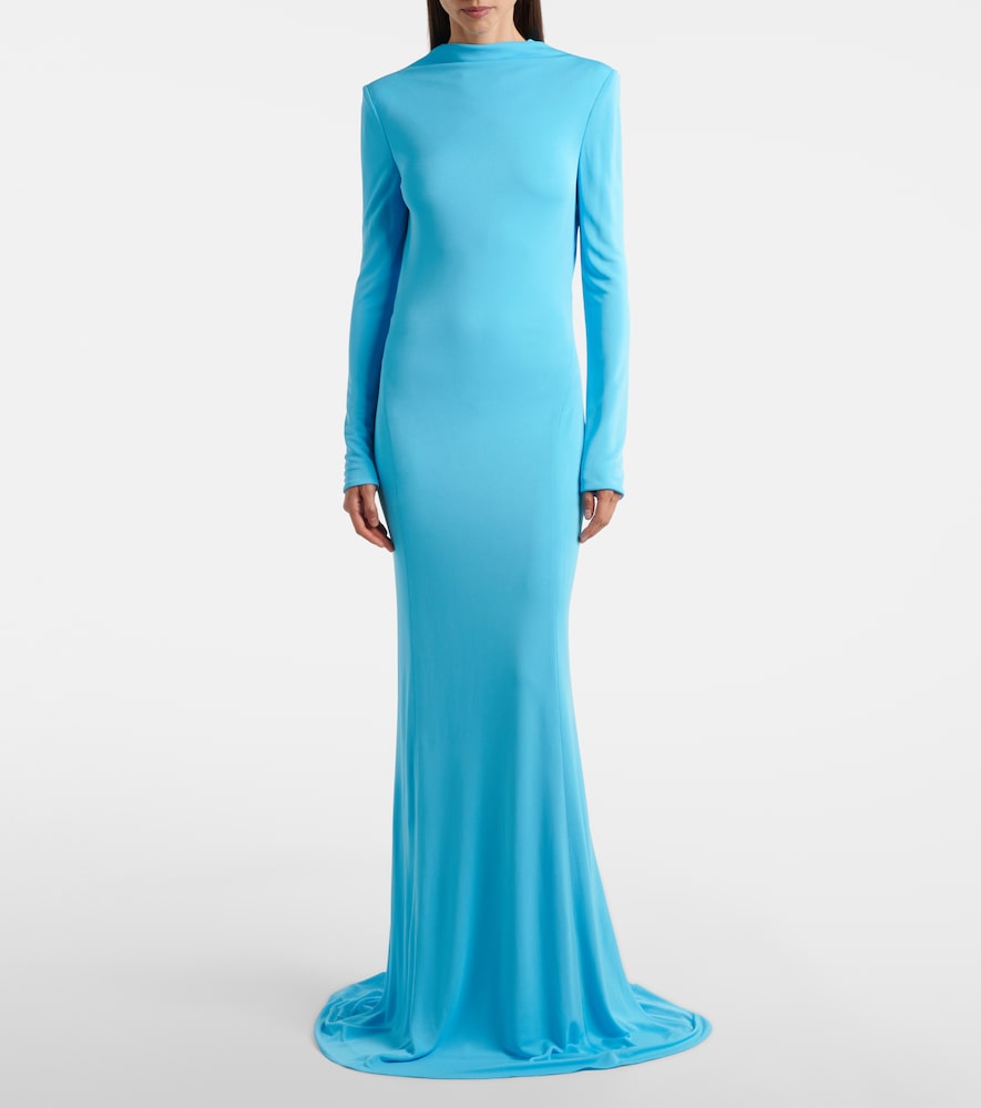 Tom Ford Open-back crêpe jersey gown