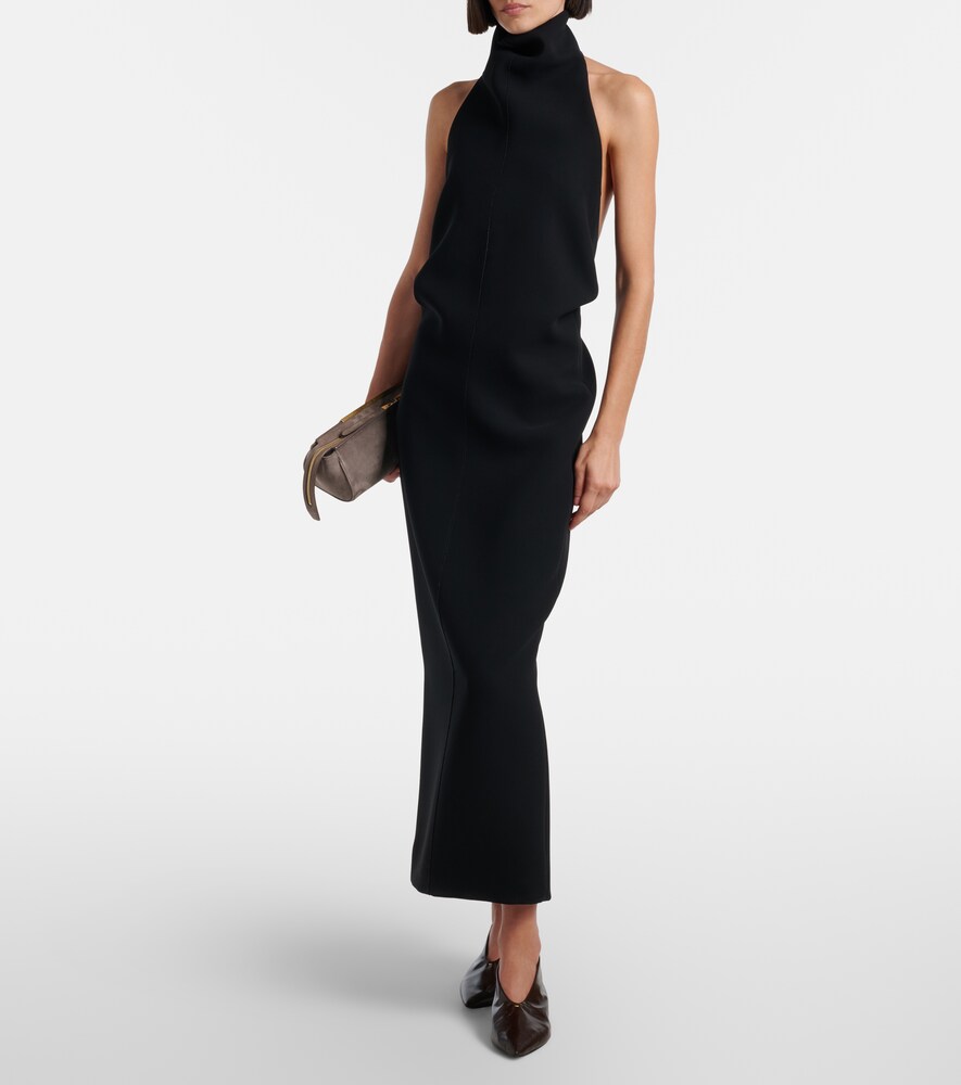 Khaite Roxanne crêpe midi dress