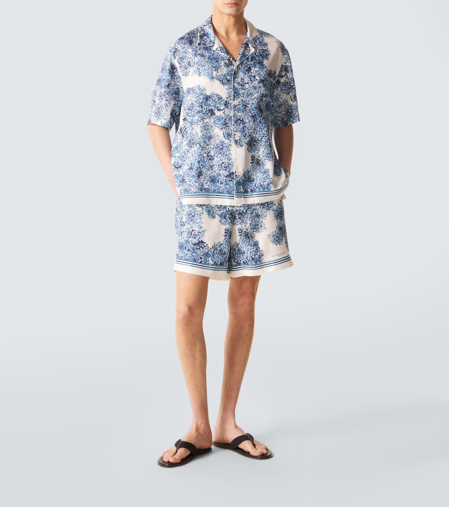  Givenchy Givenchy Camisa Bowling Couture Seam De Sarga De Seda 