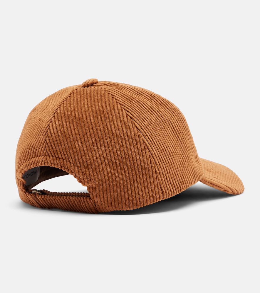  Moncler Moncler Logo Corduroy Baseball Cap 