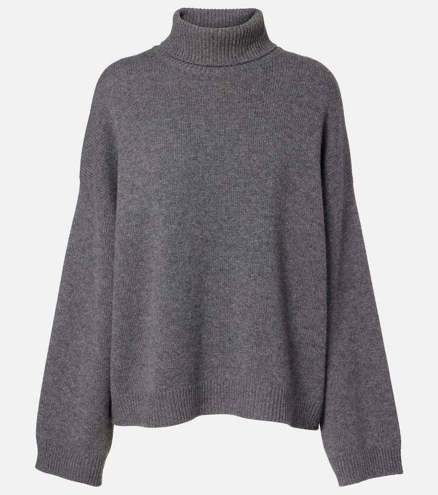 Pullover in cashmere a collo alto
