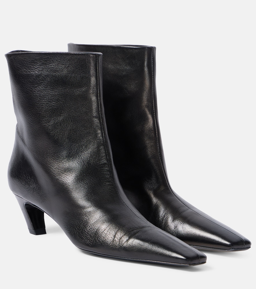 Khaite Arizona leather ankle boots