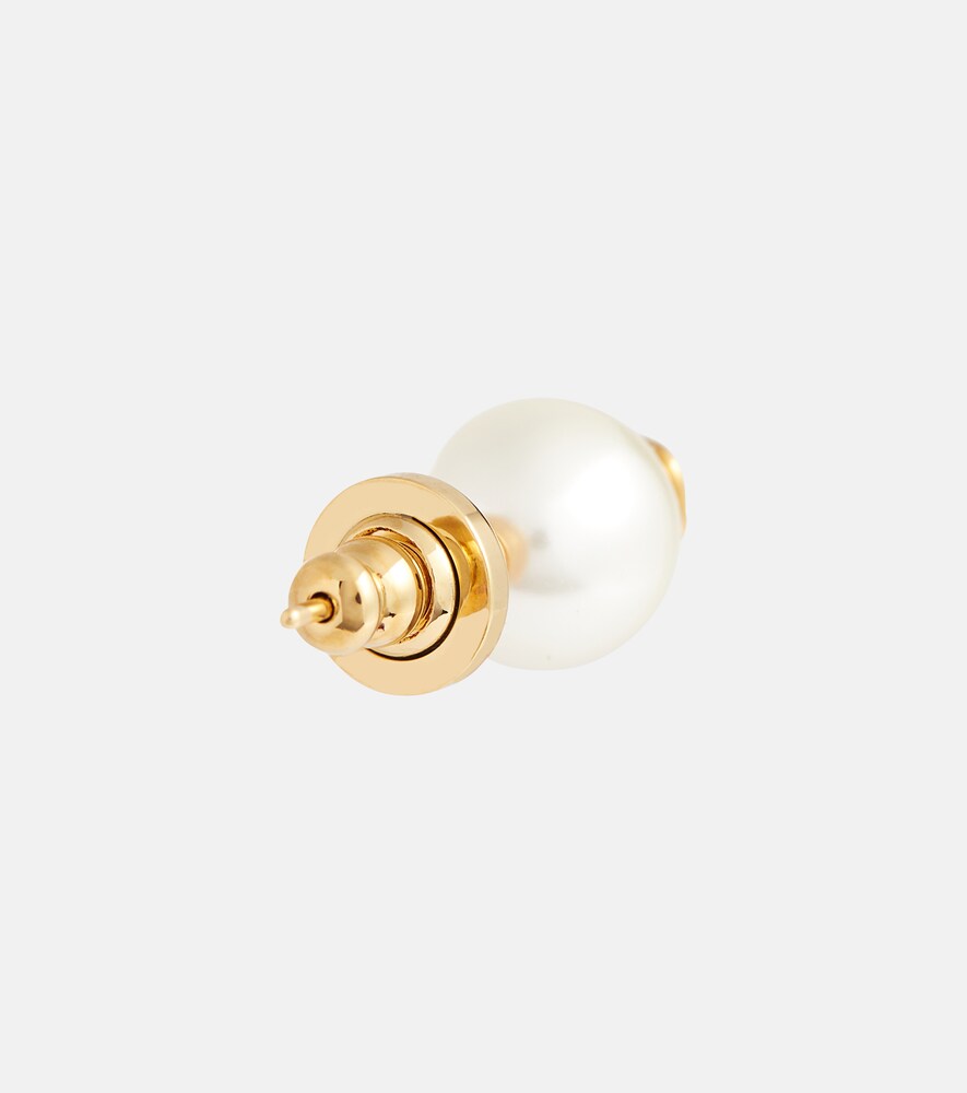  Valentino Valentino Vlogo Faux Pearl Earrings 