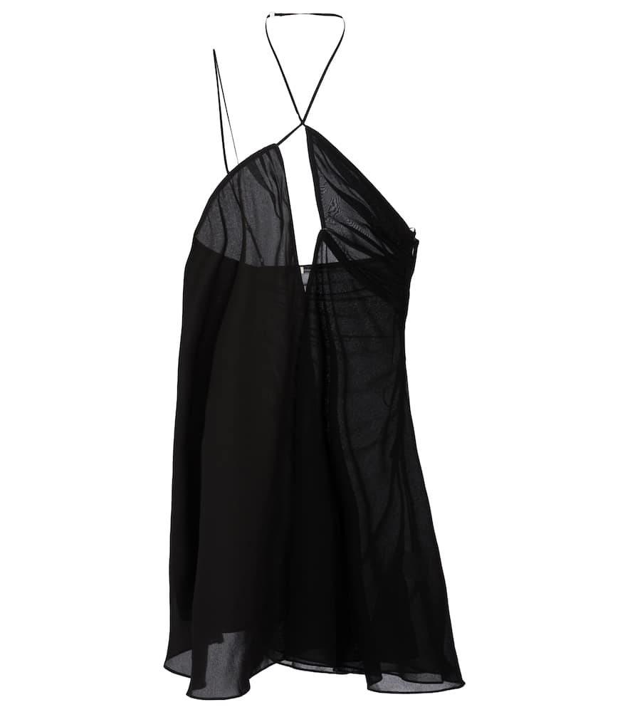 NENSI DOJAKA CUTOUT HALTERNECK MINIDRESS,P00558984