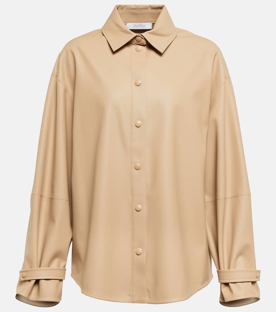 Max Mara Lirica coated jersey shirt